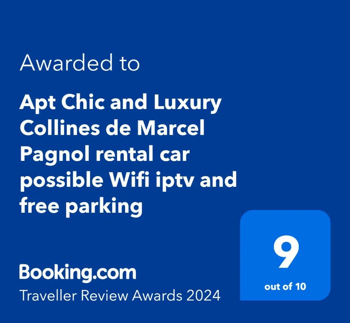 Apt Chic With View On Collines De Marcel Pagnol Wifi Free Parking And Clim Marseilles